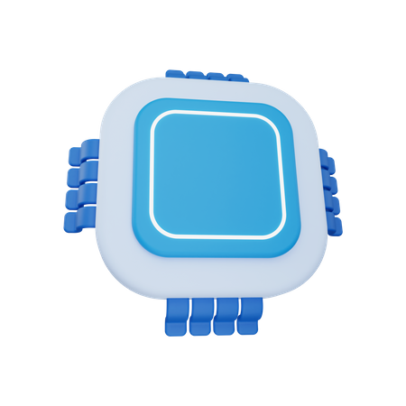 Computer chip  3D Icon
