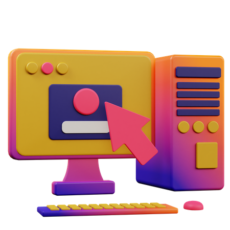 Computer Class 3D Icon