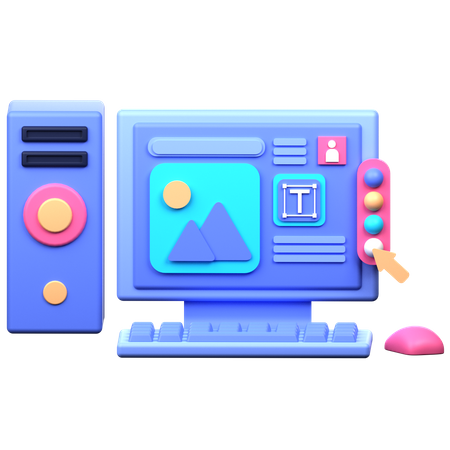 Computer Class  3D Icon