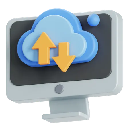 Computerwolke  3D Icon