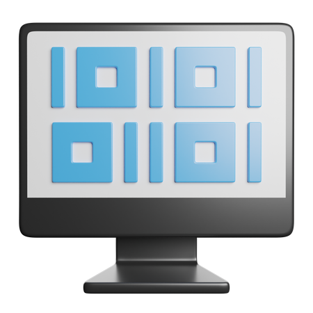 Computer Coding  3D Icon