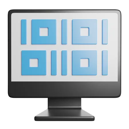 Computer Coding  3D Icon