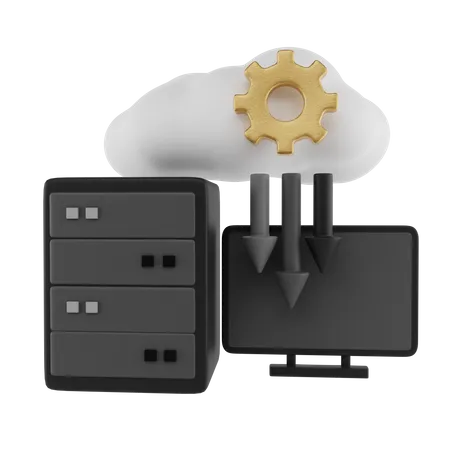 Computer Configuration  3D Illustration