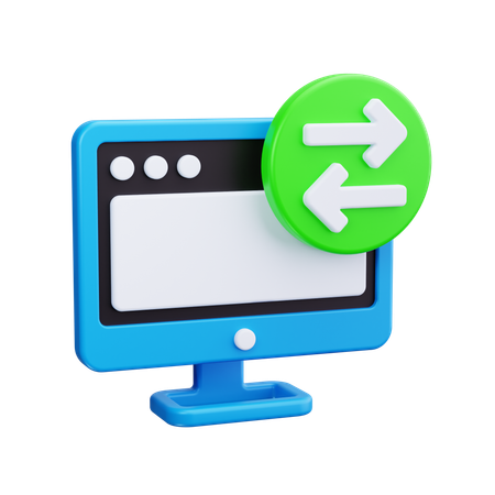 Computer Connection  3D Icon