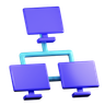 computer network 3d logos