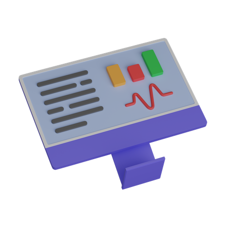 Computer dashboard  3D Icon