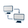 3d laptop data logo
