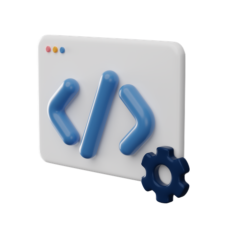 Computer Development  3D Icon