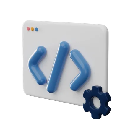 Computer Development  3D Icon