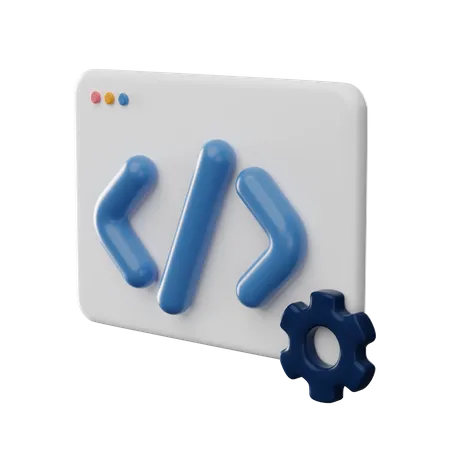Computer Development 3D Icon