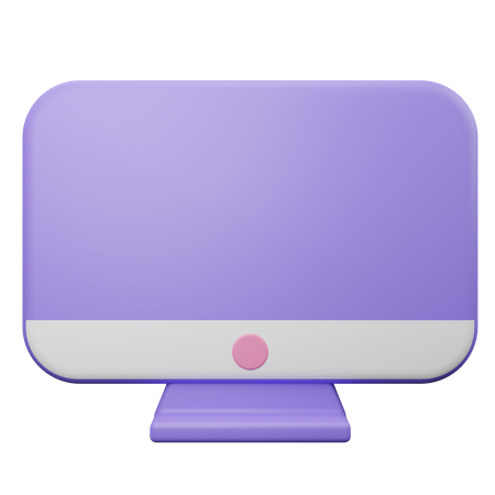 Computer Display  3D Illustration