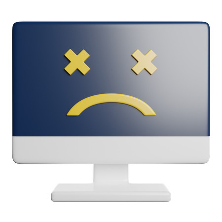 コンピュータエラー  3D Icon