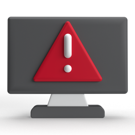 Computer Error  3D Icon