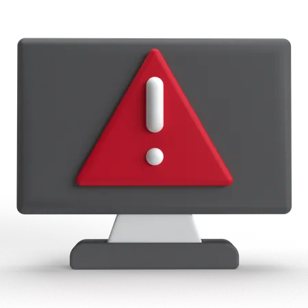 Computer Error  3D Icon