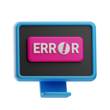 Computer Error 3D Icon