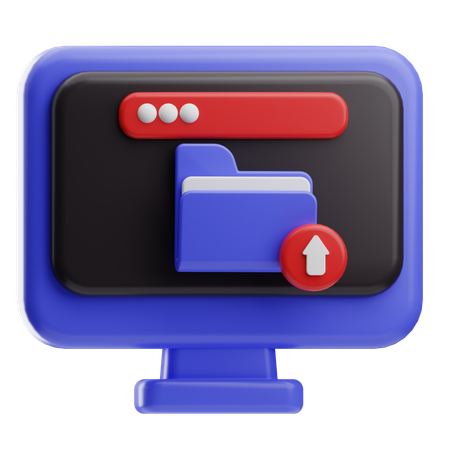 Computer-Exportdaten  3D Icon