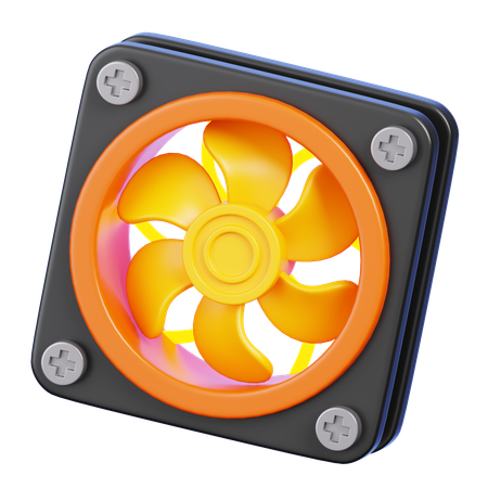 Computer Fan  3D Icon