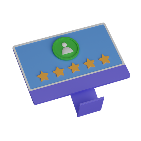Computer feedback  3D Icon