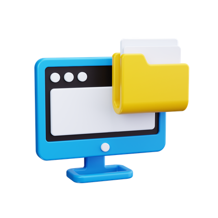 Computer Folder  3D Icon