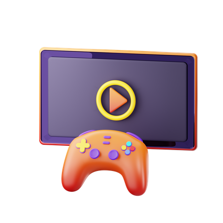 Computer Game  3D Icon