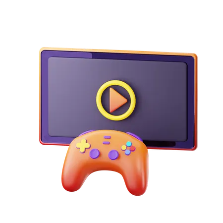 Computer Game  3D Icon