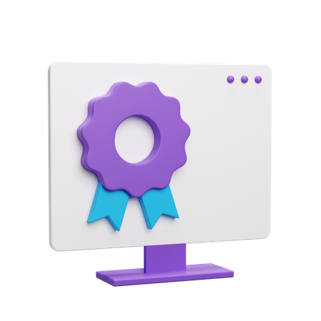 Computer Guarantee  3D Icon