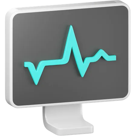 Computer Health Monitoring  3D Icon