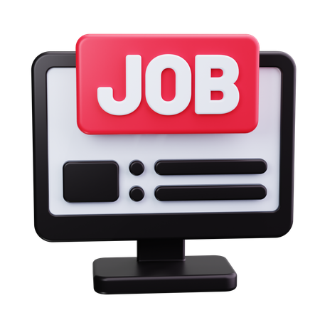 Computer Job  3D Icon