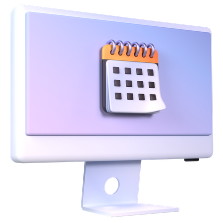 Computerkalender  3D Icon