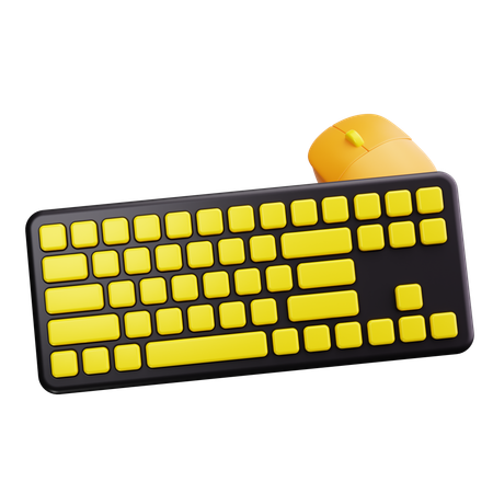 Computer Keyboard  3D Icon