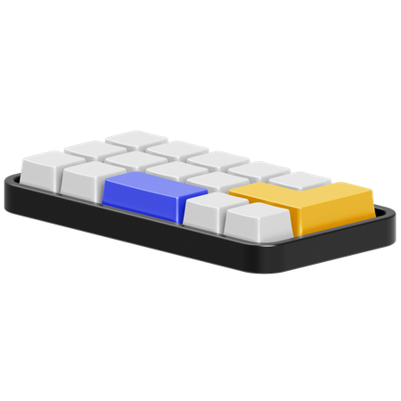 Computer Keyboard  3D Icon