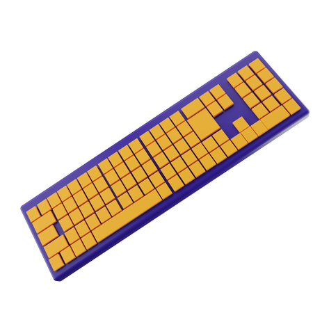 Computer Keyboard  3D Icon