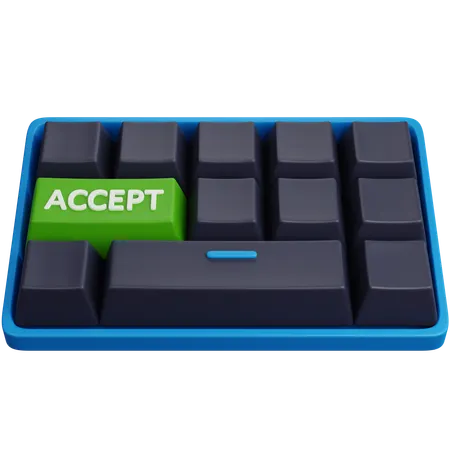 Computer Keyboard  3D Icon