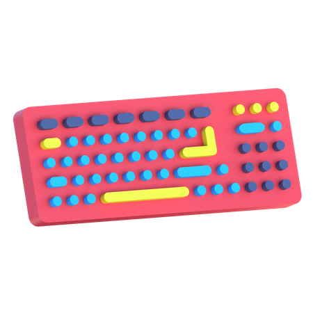 Computer Keyboard  3D Icon