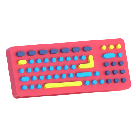 Computer Keyboard  3D Icon