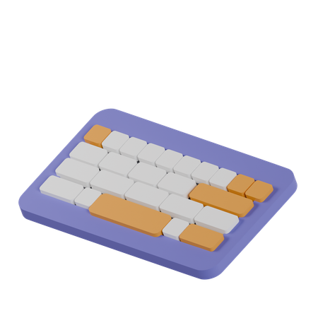 Computer Keyboard  3D Icon