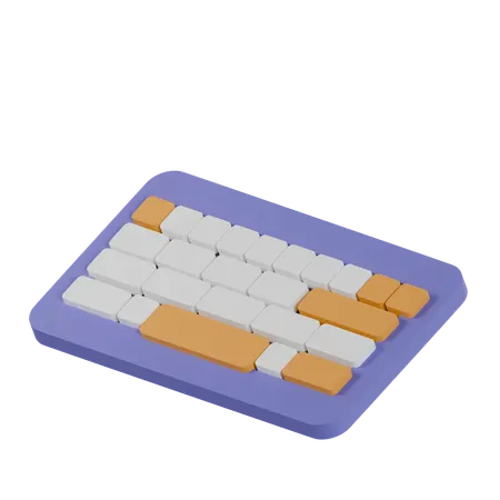 Computer Keyboard  3D Icon