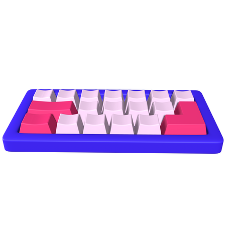 Computer Keyboard 3D Icon