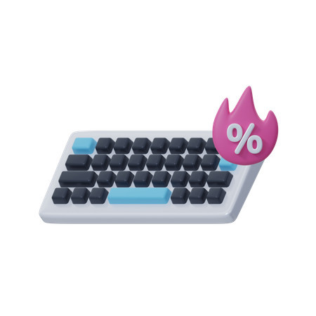 Computer Keyboard Hot Sale 3D Icon