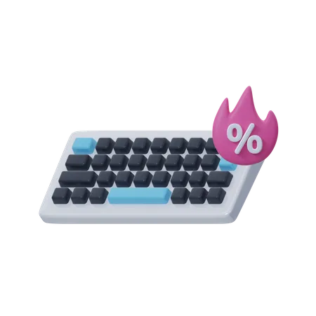 Computer Keyboard Hot Sale 3D Icon
