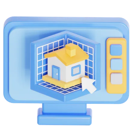 Computer mockup  3D Icon