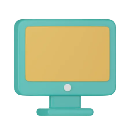 Computer Monitor 3 D Illustration 3D Icon