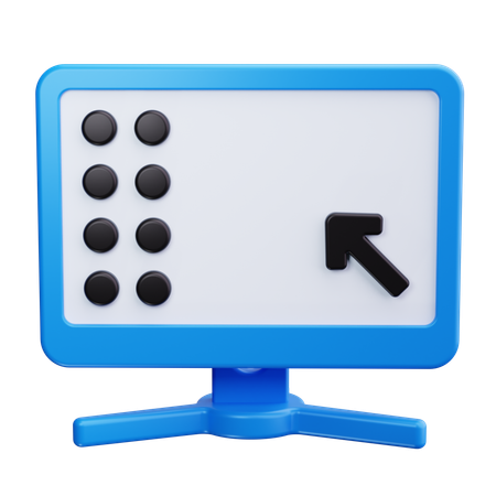 Computer Monitor  3D Icon