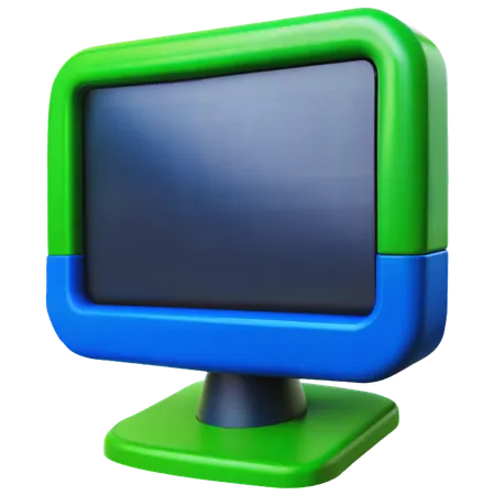 Computer Monitor  3D Icon