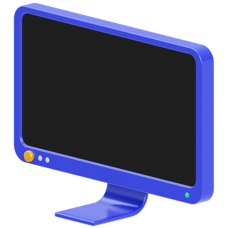 Computer Monitor  3D Icon