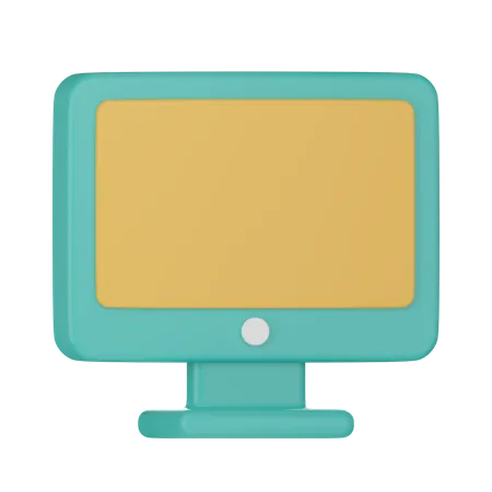 Computer Monitor  3D Icon