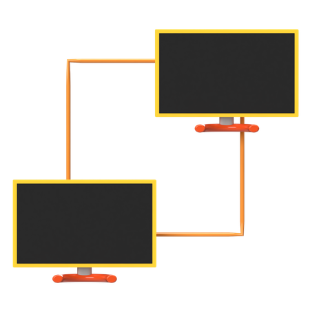 Computer Network  3D Icon