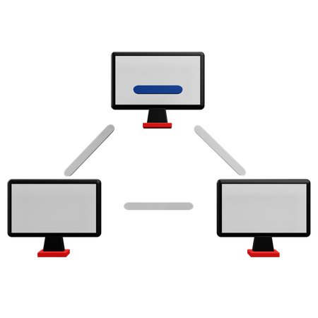 Computer Network  3D Icon