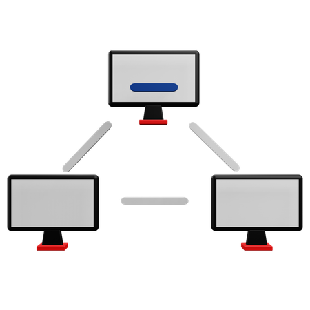Computer Network  3D Icon