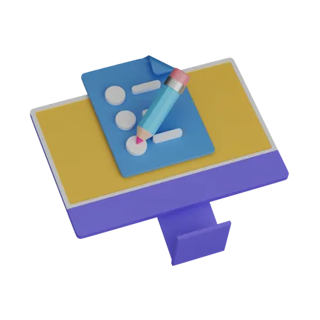 Computer notes  3D Icon